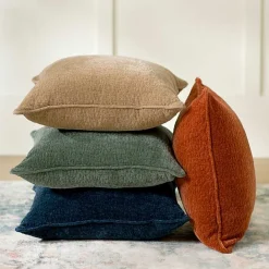 Discount Kirklands Home Navy Chenille Leopard Throw Pillow Blue