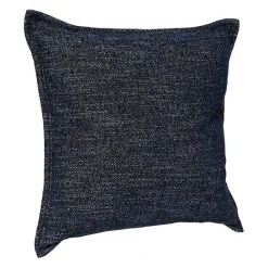 Best Kirklands Home Navy Chenille Texture Flange Pillow, 22 in. Blue