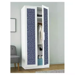 Discount Kirklands Home Navy Cloudy Skies Peel & Stick Wallpaper Blue