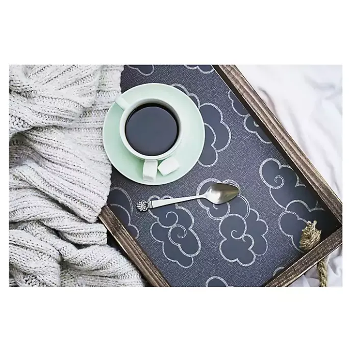 Discount Kirklands Home Navy Cloudy Skies Peel & Stick Wallpaper Blue