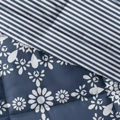 Outlet Kirklands Home Navy Daisy Medallion King 3-pc. Comforter Set Blue