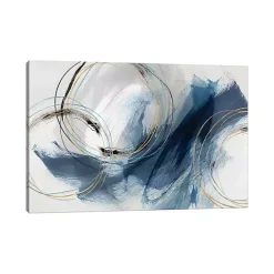 Sale Kirklands Home Navy Detour Canvas Art Print