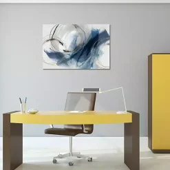 Sale Kirklands Home Navy Detour Canvas Art Print