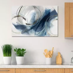 Sale Kirklands Home Navy Detour Canvas Art Print