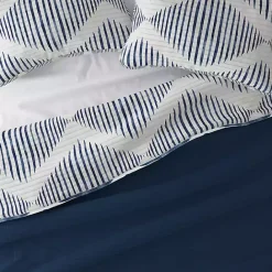 Best Kirklands Home Navy Diamond Line Reversible 2-pc. Twin Quilt Set