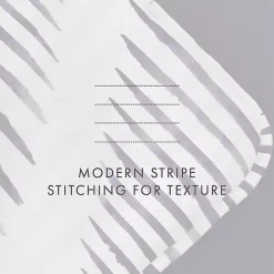 Kirklands Home Navy Diamond Line Reversible 3-pc. Queen Quilt Set