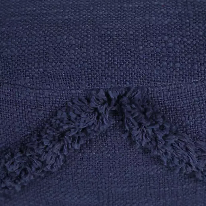 Clearance Kirklands Home Navy Diamond Tufted Pouf Blue