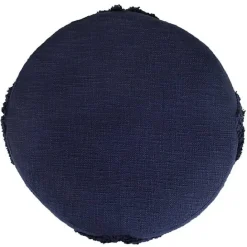 Clearance Kirklands Home Navy Diamond Tufted Pouf Blue