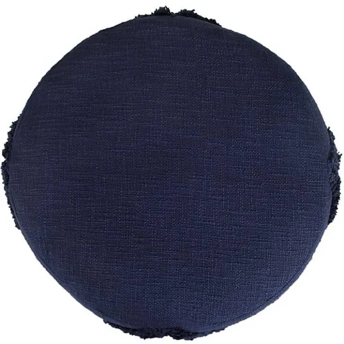 Clearance Kirklands Home Navy Diamond Tufted Pouf Blue