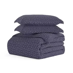 Hot Kirklands Home Navy Elegant Floral 2-pc. Twin Duvet Cover Set Blue