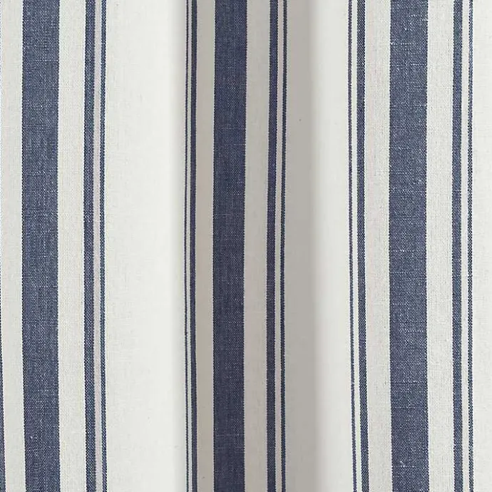 Best Kirklands Home Navy Farmhouse Stripe Curtain Panels, Set of 2
