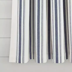 Best Kirklands Home Navy Farmhouse Stripe Curtain Panels, Set of 2