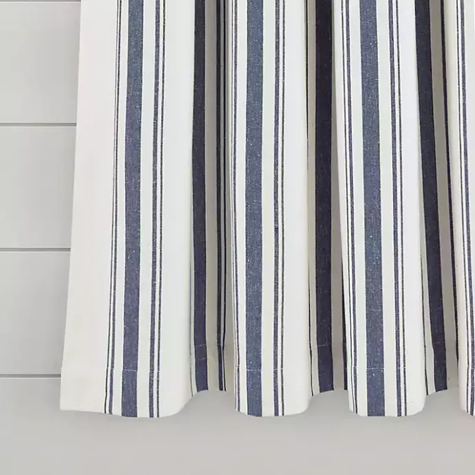 Best Kirklands Home Navy Farmhouse Stripe Curtain Panels, Set of 2
