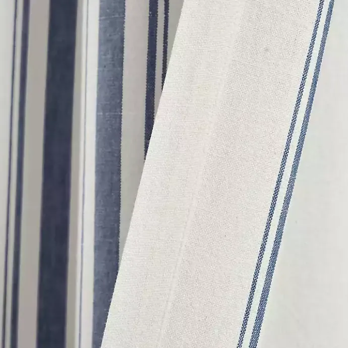Best Kirklands Home Navy Farmhouse Stripe Curtain Panels, Set of 2