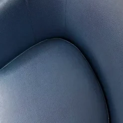 Outlet Kirklands Home Navy Faux Leather Winslow Accent Chair Blue