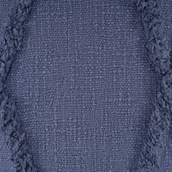 Hot Kirklands Home Navy Fringe Diamond Pillow, 18 in. Blue