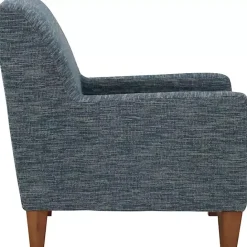 Best Kirklands Home Navy Fynn Upholstered Accent Chair Blue