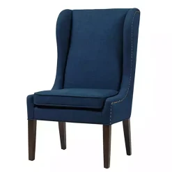 Hot Kirklands Home Navy High Wingback Nailhead Trim Dining Chair Blue