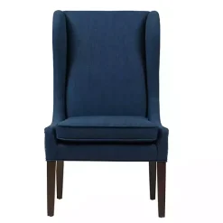 Hot Kirklands Home Navy High Wingback Nailhead Trim Dining Chair Blue