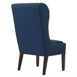 Hot Kirklands Home Navy High Wingback Nailhead Trim Dining Chair Blue