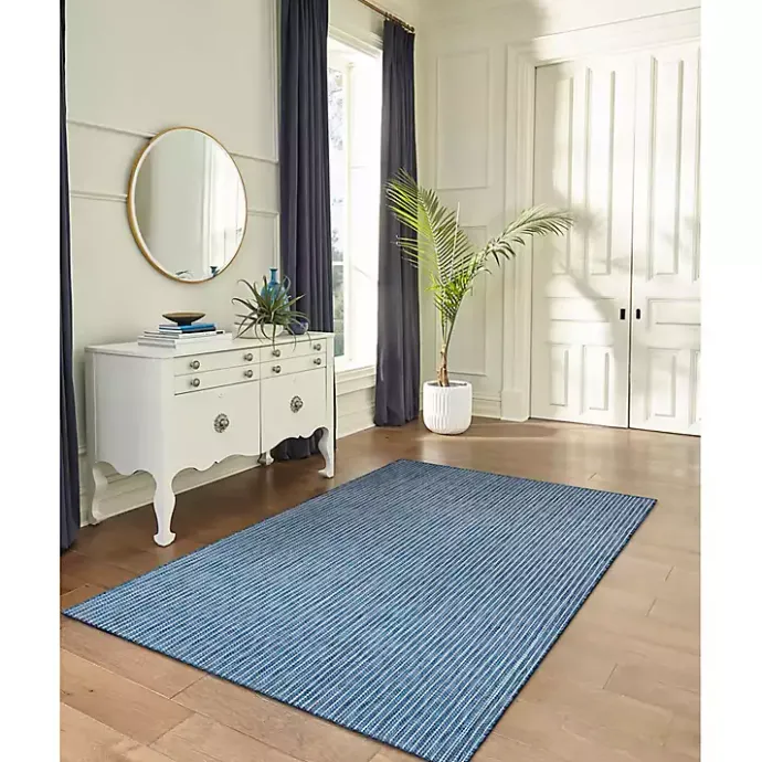 Sale Kirklands Home Navy Intertwine Indoor/Outdoor Area Rug, 7x9 Blue