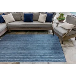 Sale Kirklands Home Navy Intertwine Indoor/Outdoor Area Rug, 7x9 Blue