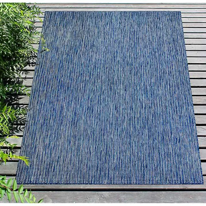 Sale Kirklands Home Navy Intertwine Indoor/Outdoor Area Rug, 7x9 Blue