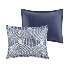 Clearance Kirklands Home Navy Jacquard 3-pc. California King Comforter Set