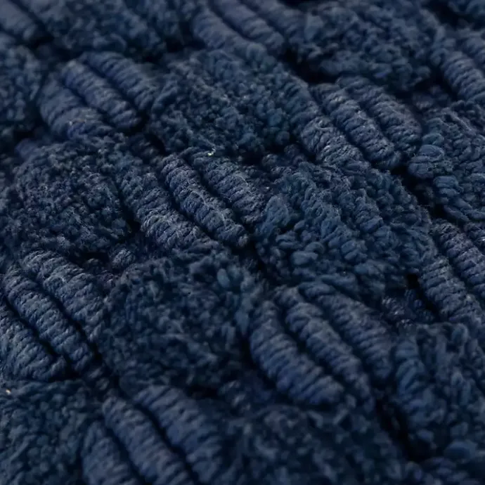 Best Kirklands Home Navy Looped Cotton Throw Pillow Blue