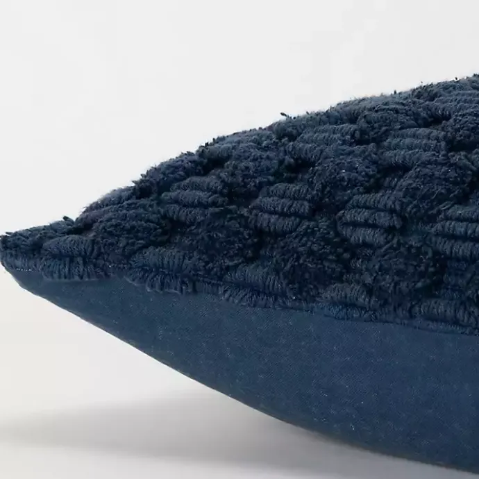 Best Kirklands Home Navy Looped Cotton Throw Pillow Blue