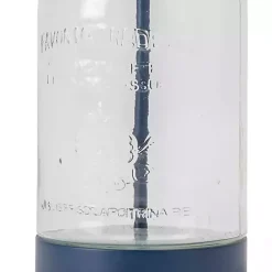 Best Kirklands Home Navy Metal and Glass Jar Table Lamp White