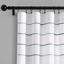 Sale Kirklands Home Navy Ombre Stripe Curtain Panel Set, 95 in.
