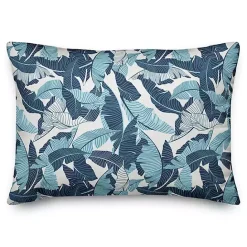 Best Kirklands Home Navy Palm Outdoor Accent Pillow Blue