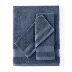 Clearance Kirklands Home Navy 6-pc. Essential Cotton Bath Towels Blue