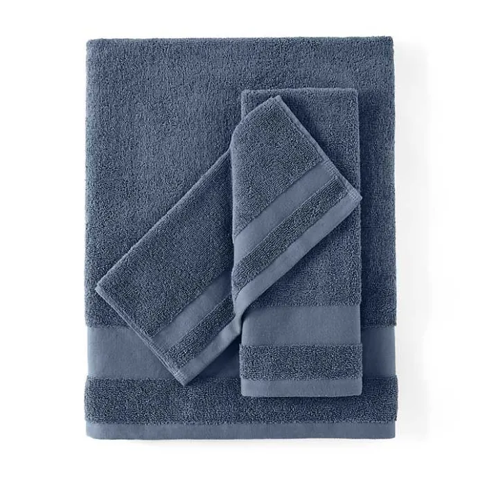 Clearance Kirklands Home Navy 6-pc. Essential Cotton Bath Towels Blue