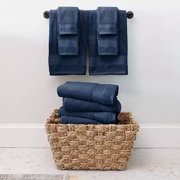 Clearance Kirklands Home Navy 6-pc. Essential Cotton Bath Towels Blue