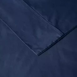 Best Kirklands Home Navy Peached Percale 4-pc. King Sheet Set Blue