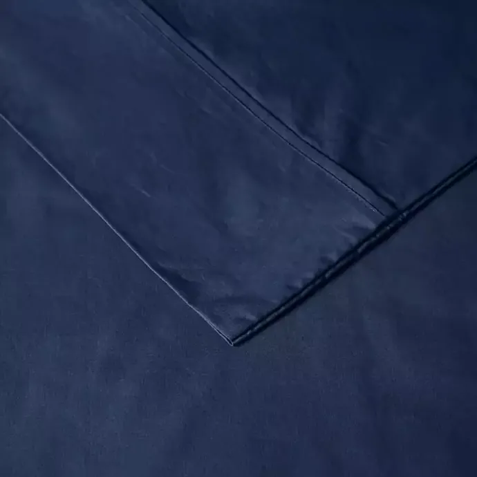 Best Kirklands Home Navy Peached Percale 4-pc. King Sheet Set Blue