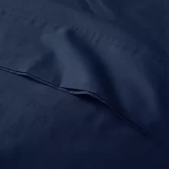 Best Kirklands Home Navy Peached Percale 4-pc. King Sheet Set Blue