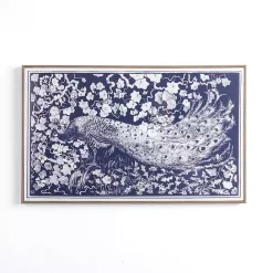 Best Kirklands Home Navy Peacock Framed Art Print