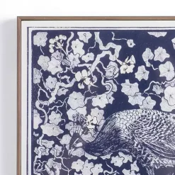 Best Kirklands Home Navy Peacock Framed Art Print