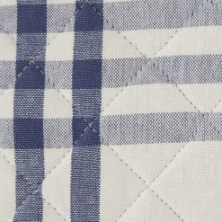 Hot Kirklands Home Navy Plaid Eat Drink Enjoy 4-pc. Dish Towel Set