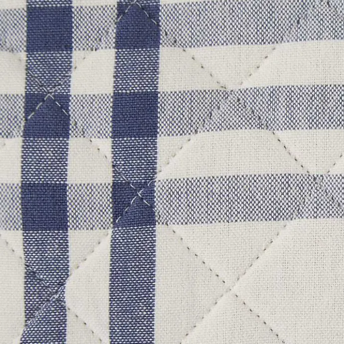 Hot Kirklands Home Navy Plaid Eat Drink Enjoy 4-pc. Dish Towel Set