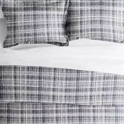 Discount Kirklands Home Navy Plaid Polka Dot 2-pc. Twin Duvet Cover Set