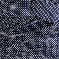 Kirklands Home Navy Quatrefoil 4-pc. King Sheet Set Blue