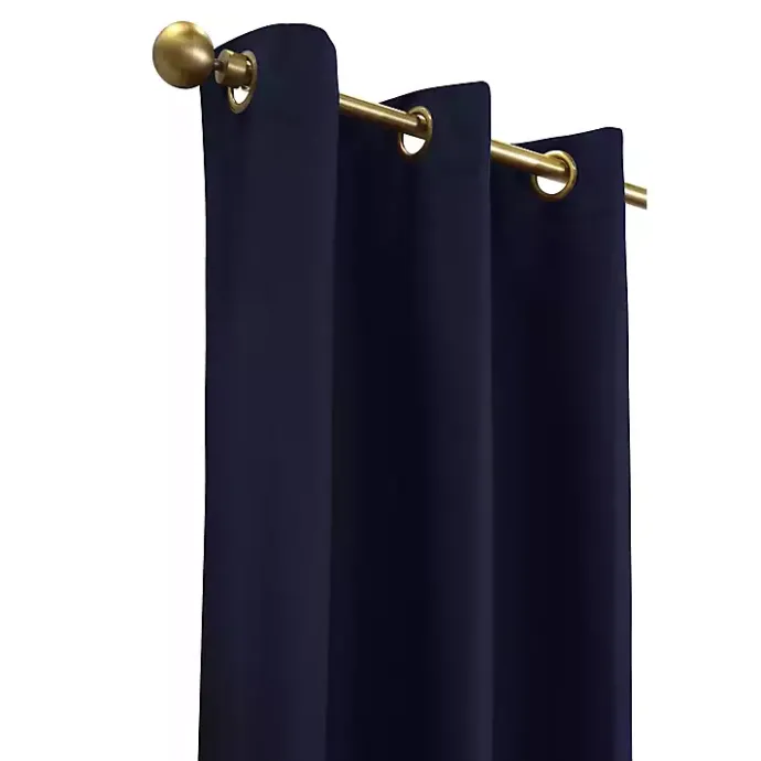 Best Kirklands Home Navy Room Darkening Curtain Panel Set, 95 in. Blue