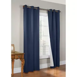Best Kirklands Home Navy Room Darkening Curtain Panel Set, 95 in. Blue