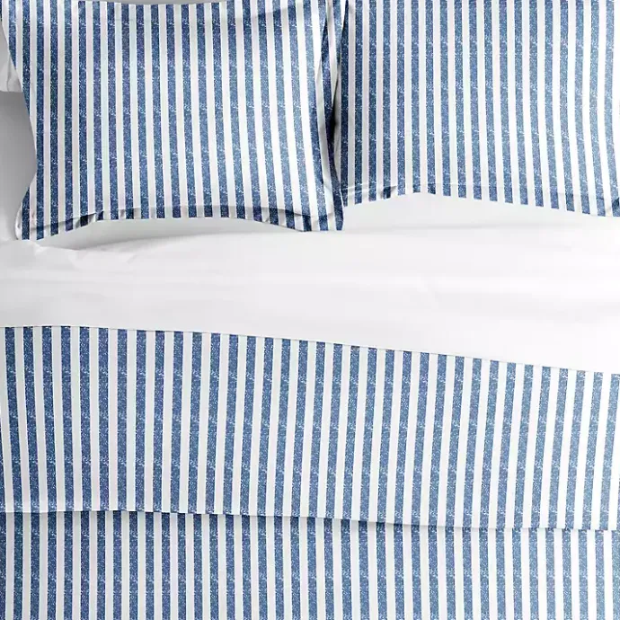 Sale Kirklands Home Navy Rugged Stripe 2-pc. Twin Duvet Cover Set