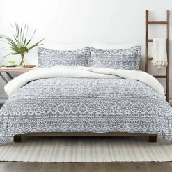 Outlet Kirklands Home Navy Rustic Modern 2-pc. Twin Duvet Cover Set