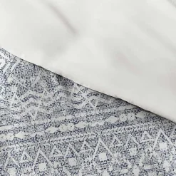 Outlet Kirklands Home Navy Rustic Modern 2-pc. Twin Duvet Cover Set